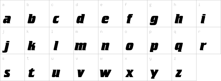 Lowercase characters