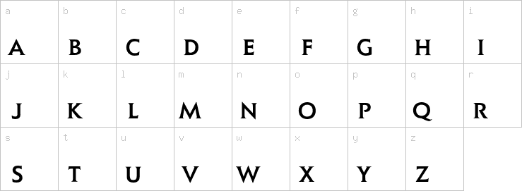 Lowercase characters