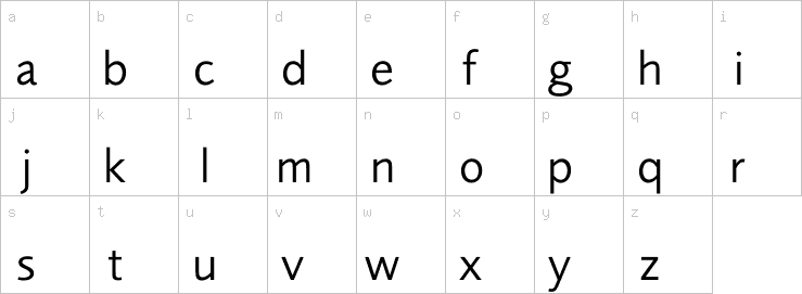 Lowercase characters