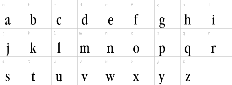 Lowercase characters