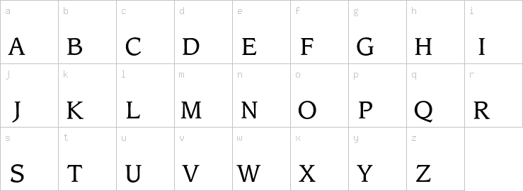 Lowercase characters