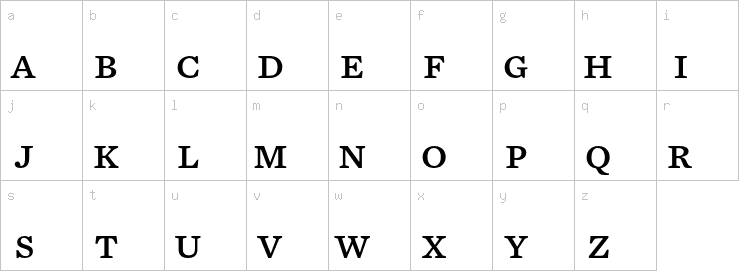 Lowercase characters