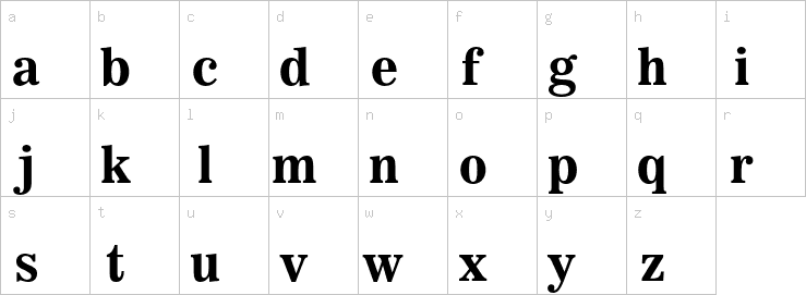 Lowercase characters