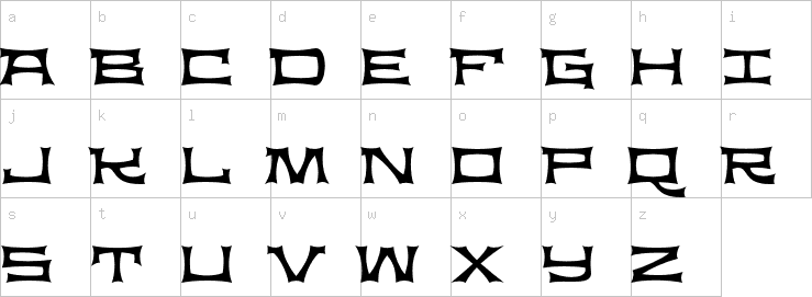 Lowercase characters