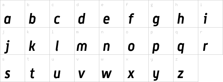 Lowercase characters