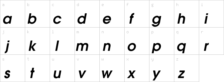 Lowercase characters