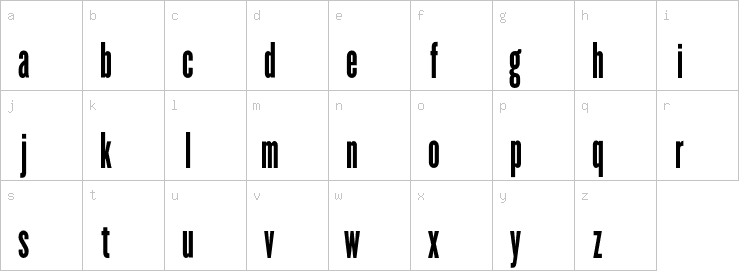 Lowercase characters