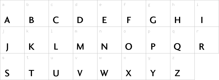 Lowercase characters