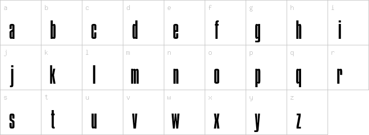 Lowercase characters