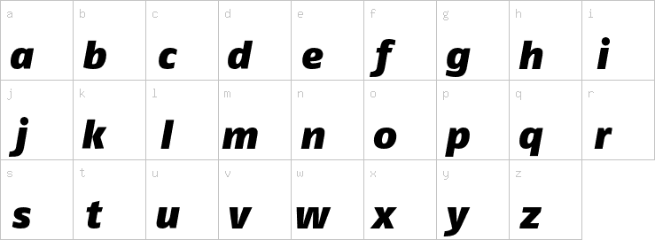 Lowercase characters