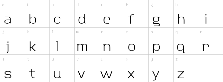 Lowercase characters