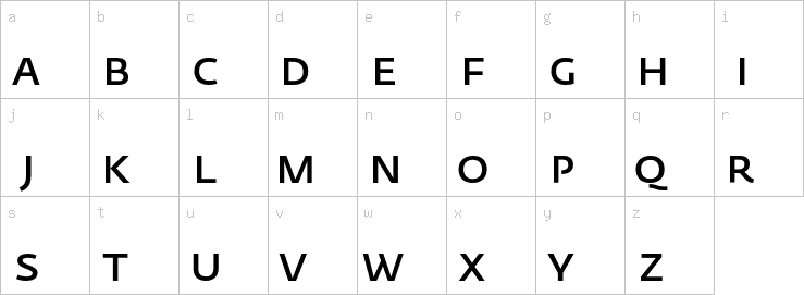 Lowercase characters