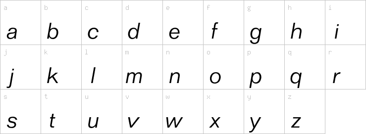 Lowercase characters