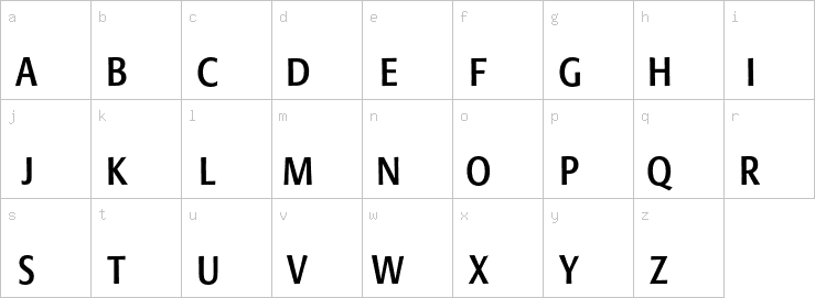 Lowercase characters