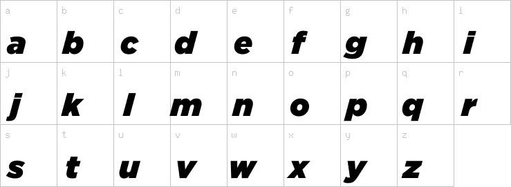 Lowercase characters