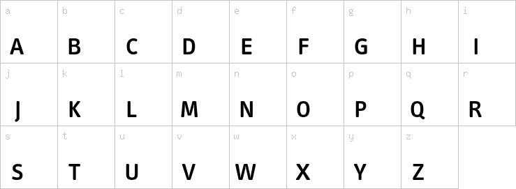 Lowercase characters