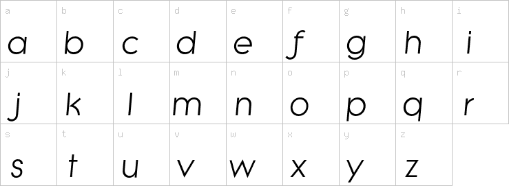 Lowercase characters