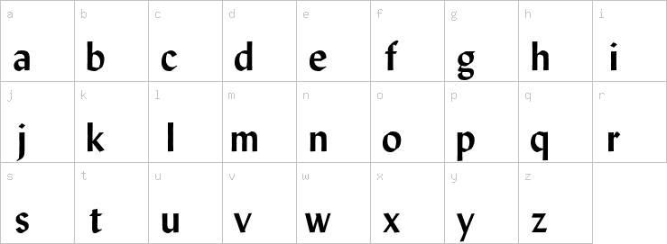 Lowercase characters