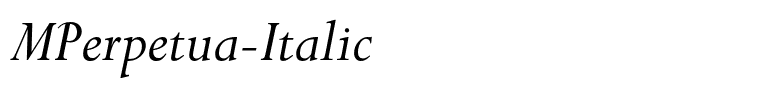 MPerpetua-Italic