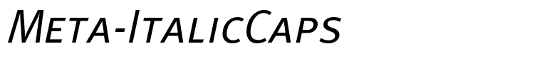 Meta-ItalicCaps