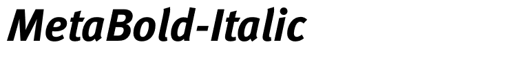 MetaBold-Italic