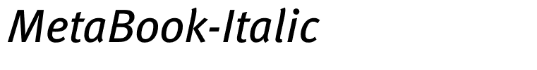 MetaBook-Italic