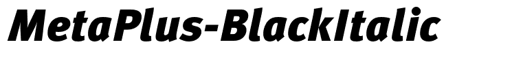 MetaPlus-BlackItalic