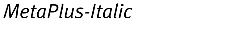 MetaPlus-Italic