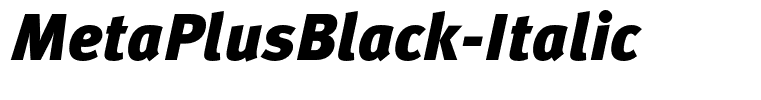 MetaPlusBlack-Italic