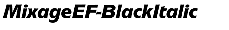 MixageEF-BlackItalic