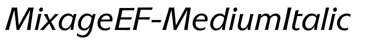 MixageEF-MediumItalic