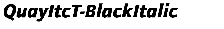 QuayItcT-BlackItalic