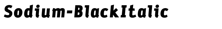 Sodium-BlackItalic