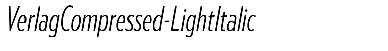 VerlagCompressed-LightItalic