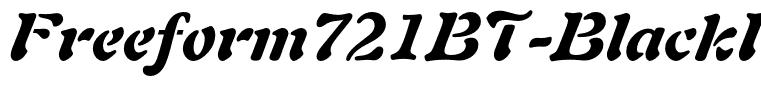 Freeform721BT-BlackItalic