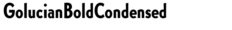 GolucianBoldCondensed