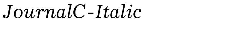 JournalC-Italic