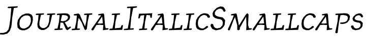 JournalItalicSmallcaps