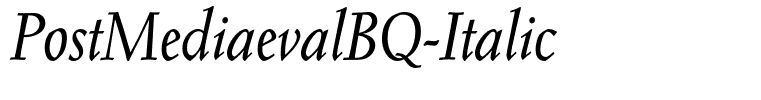 PostMediaevalBQ-Italic