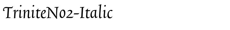 TriniteNo2-Italic