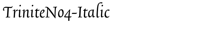 TriniteNo4-Italic