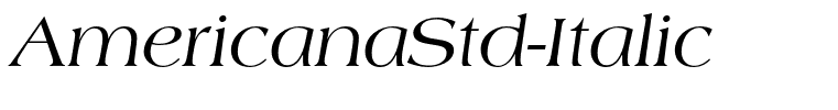 AmericanaStd-Italic