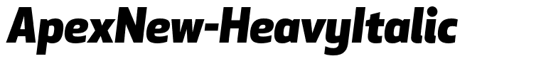 ApexNew-HeavyItalic