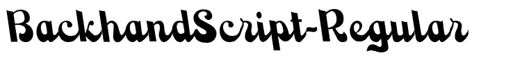 BackhandScript-Regular