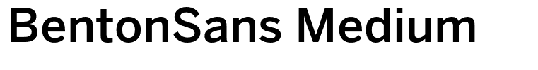 BentonSans Medium