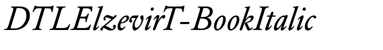 DTLElzevirT-BookItalic