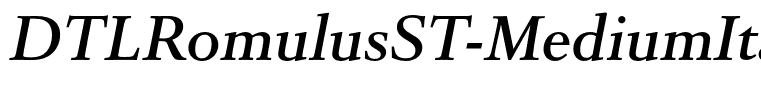 DTLRomulusST-MediumItalic