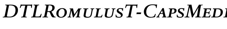 DTLRomulusT-CapsMediumItalic