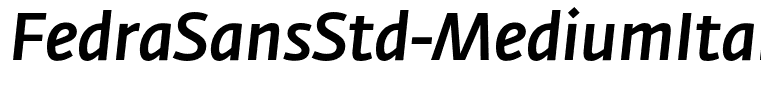 FedraSansStd-MediumItalic