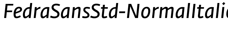 FedraSansStd-NormalItalic